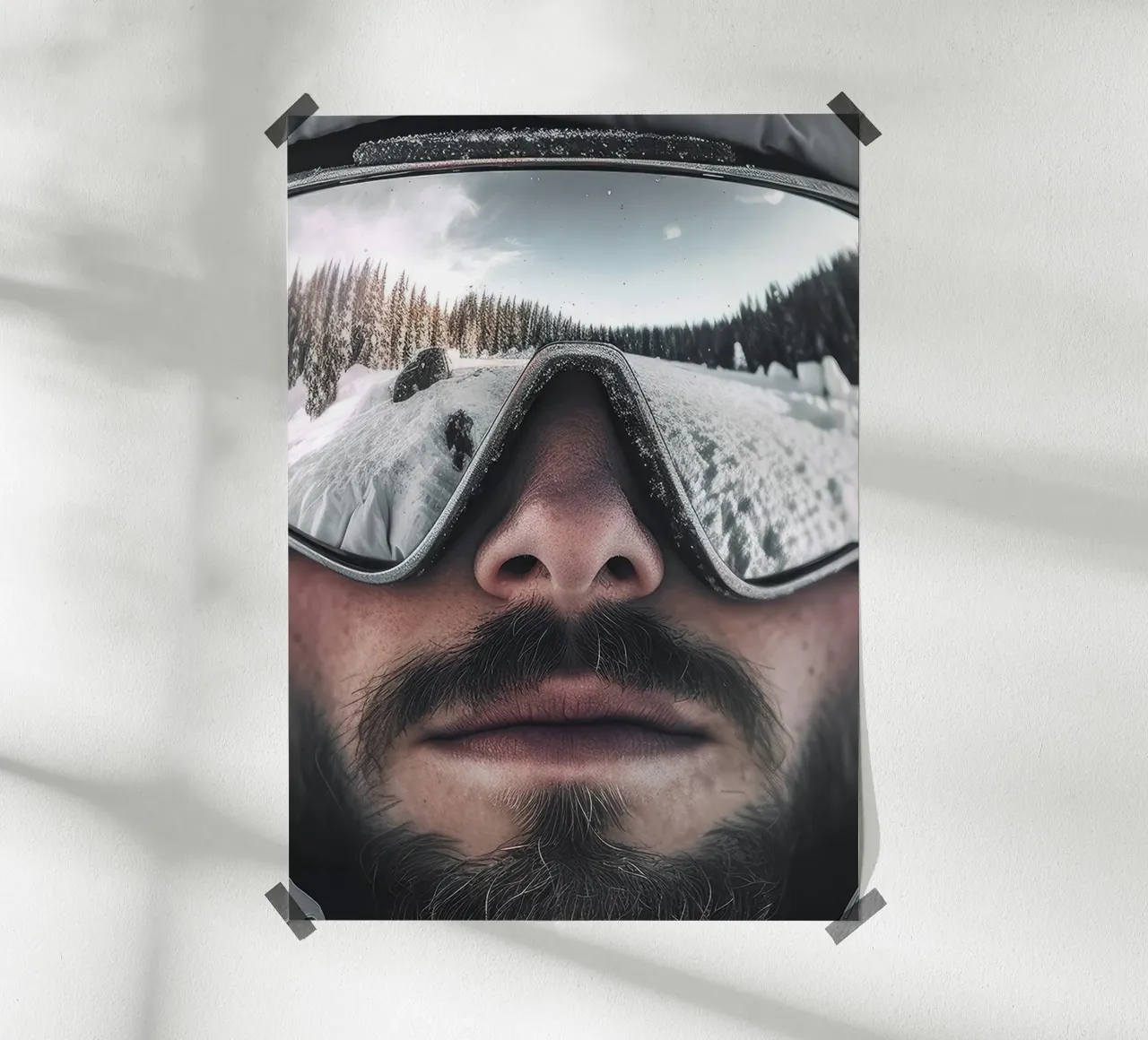 Occhiali da sci poster con telaio in plastica da World of Pearce