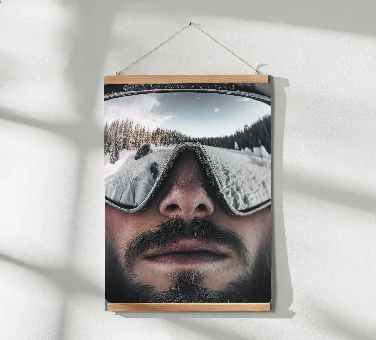 Occhiali da sci poster con telaio in plastica da World of Pearce