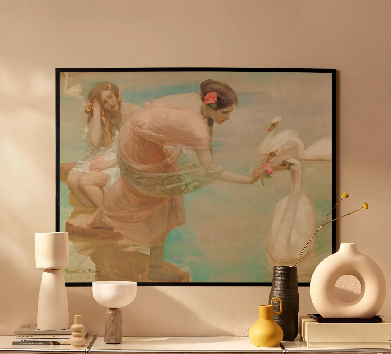 Rupert Bunny - Un mattino d'estate (1908 circa) poster da Venus Art