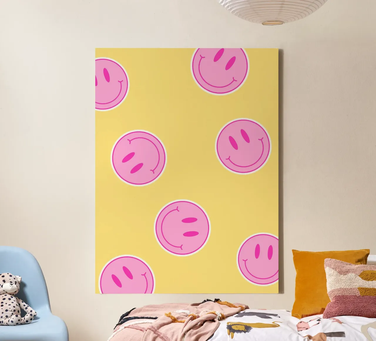 Happy tela con Cornice a cassetta da PinkCandyWalls