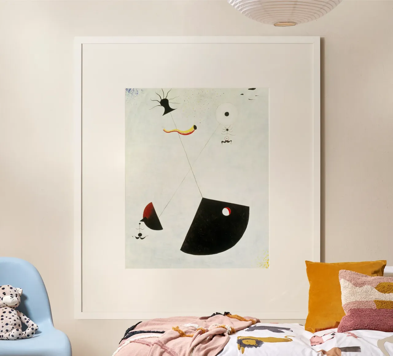 Joan Miró - Maternità poster con telaio in legno da Classic Art Prints