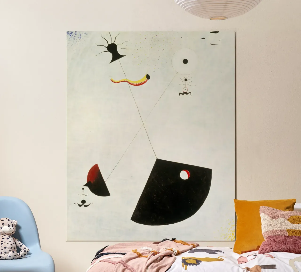 Joan Miró - Maternità poster con telaio in legno da Classic Art Prints