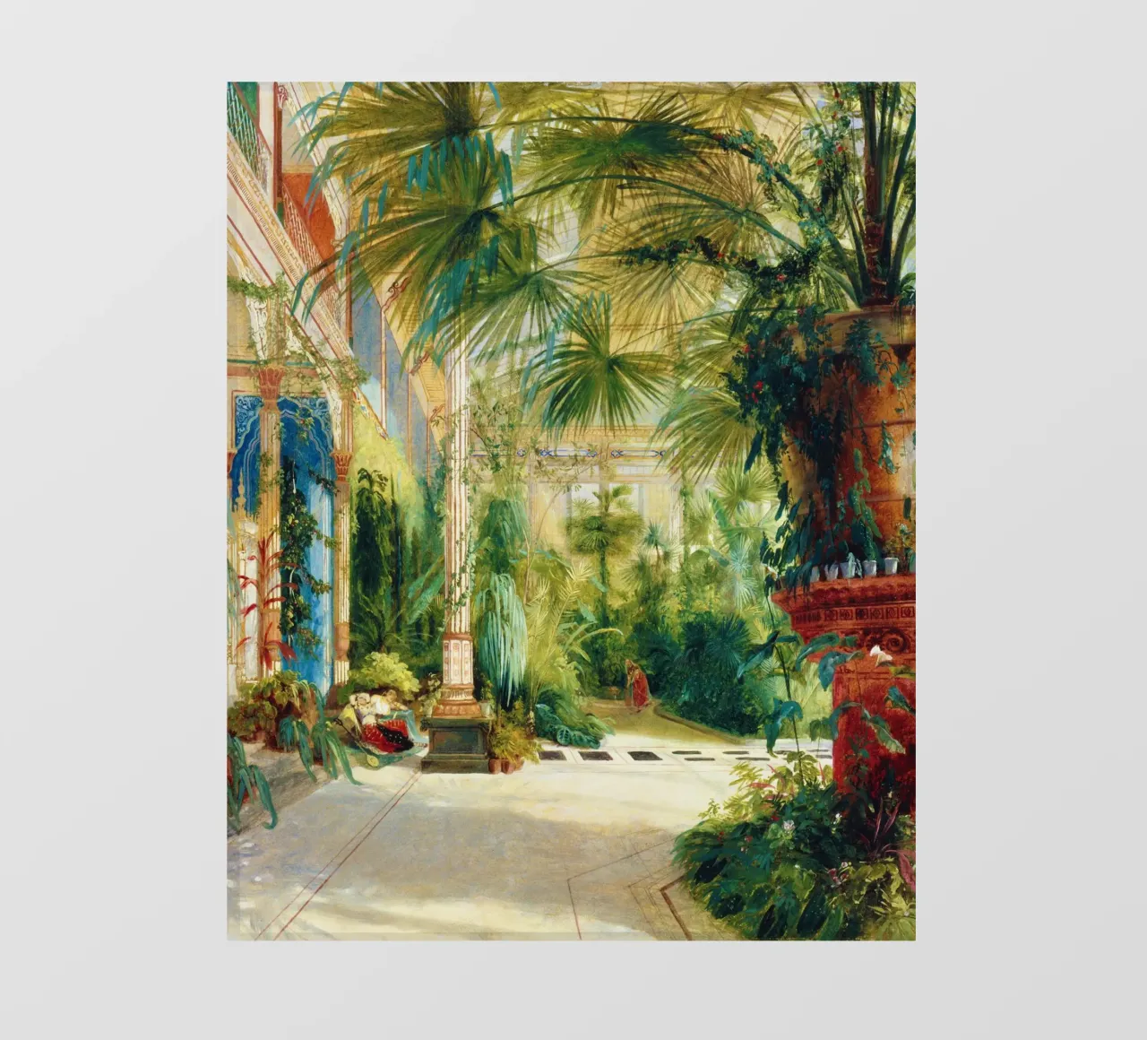 L'interno della Palm House telo in pvc da Venus Art