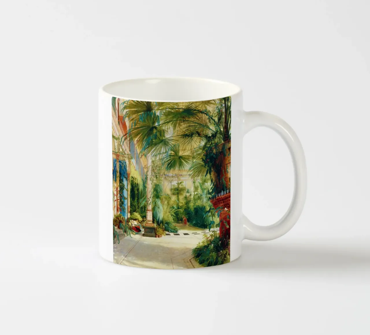 L'interno della Palm House tazza in ceramica da Venus Art