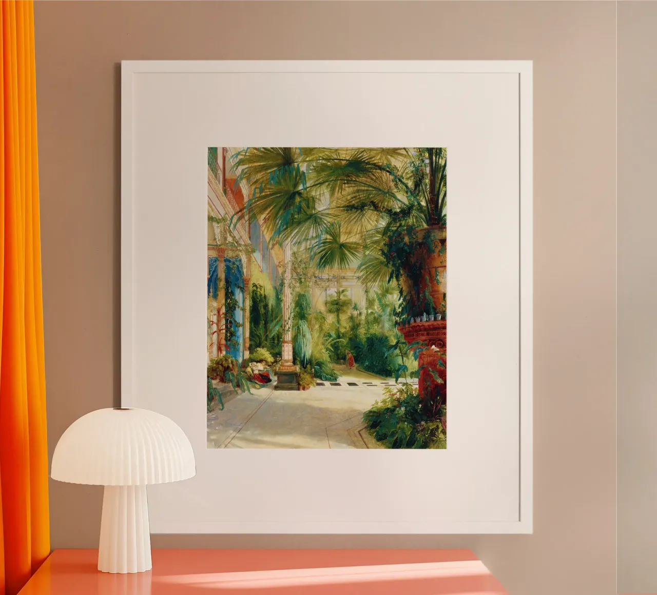 L'interno della Palm House poster con telaio in plastica da Venus Art
