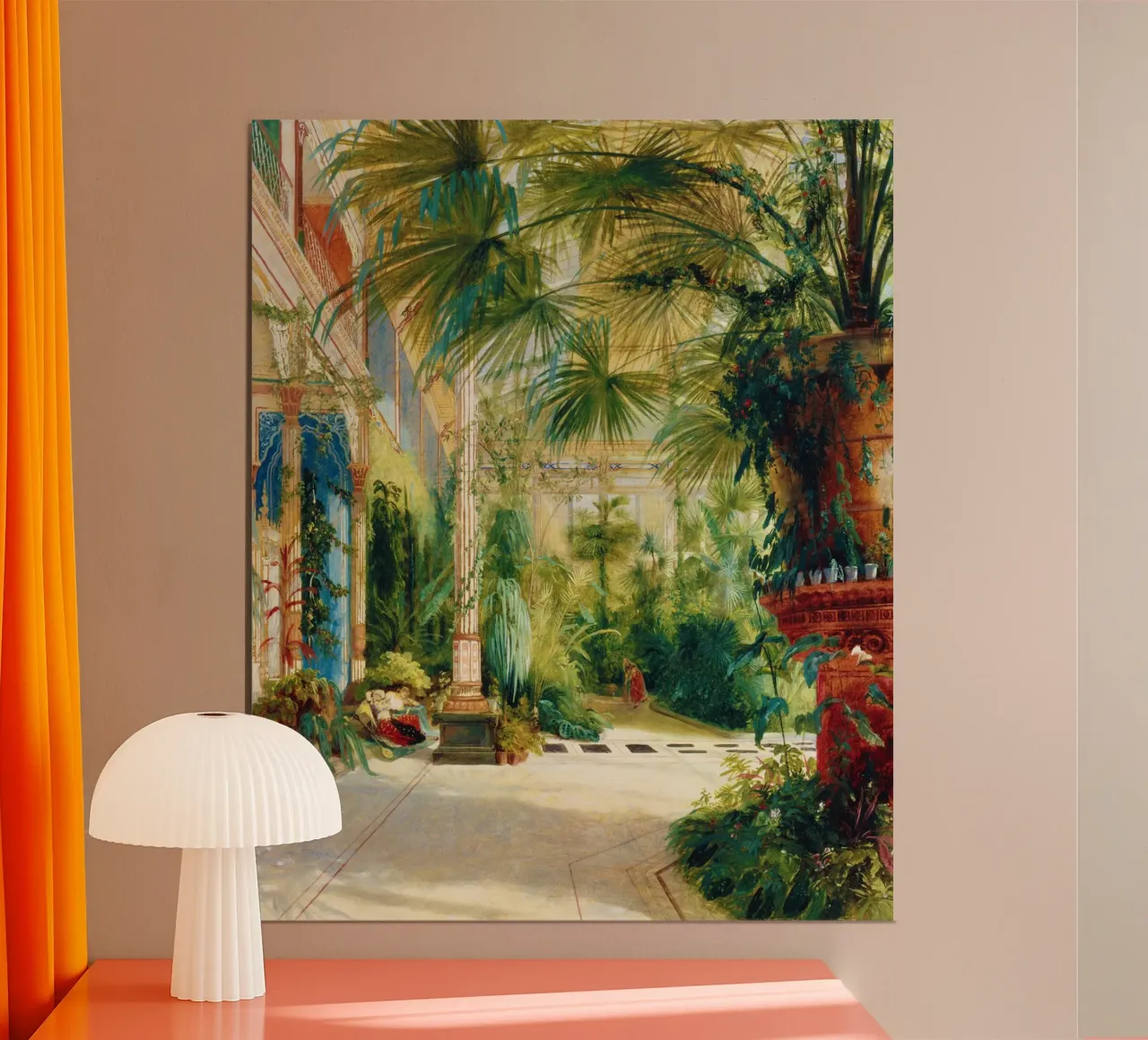 L'interno della Palm House poster con telaio in plastica da Venus Art