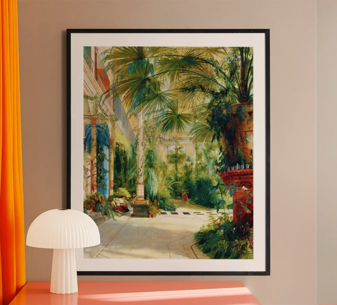 L'interno della Palm House poster con telaio in plastica da Venus Art