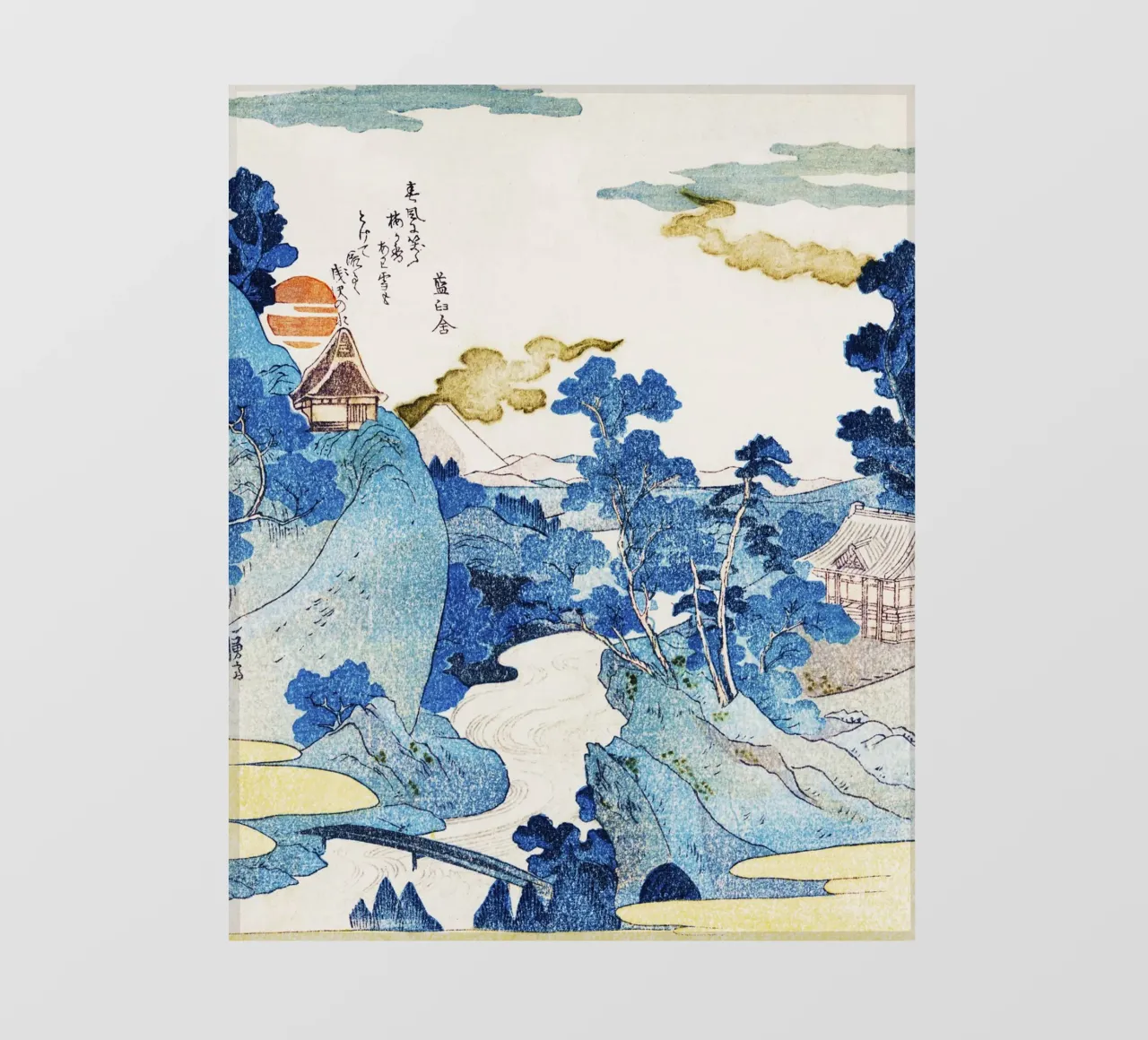 Utagawa Kuniyoshi - Fuji No Yukei pellicola backlit da Venus Art