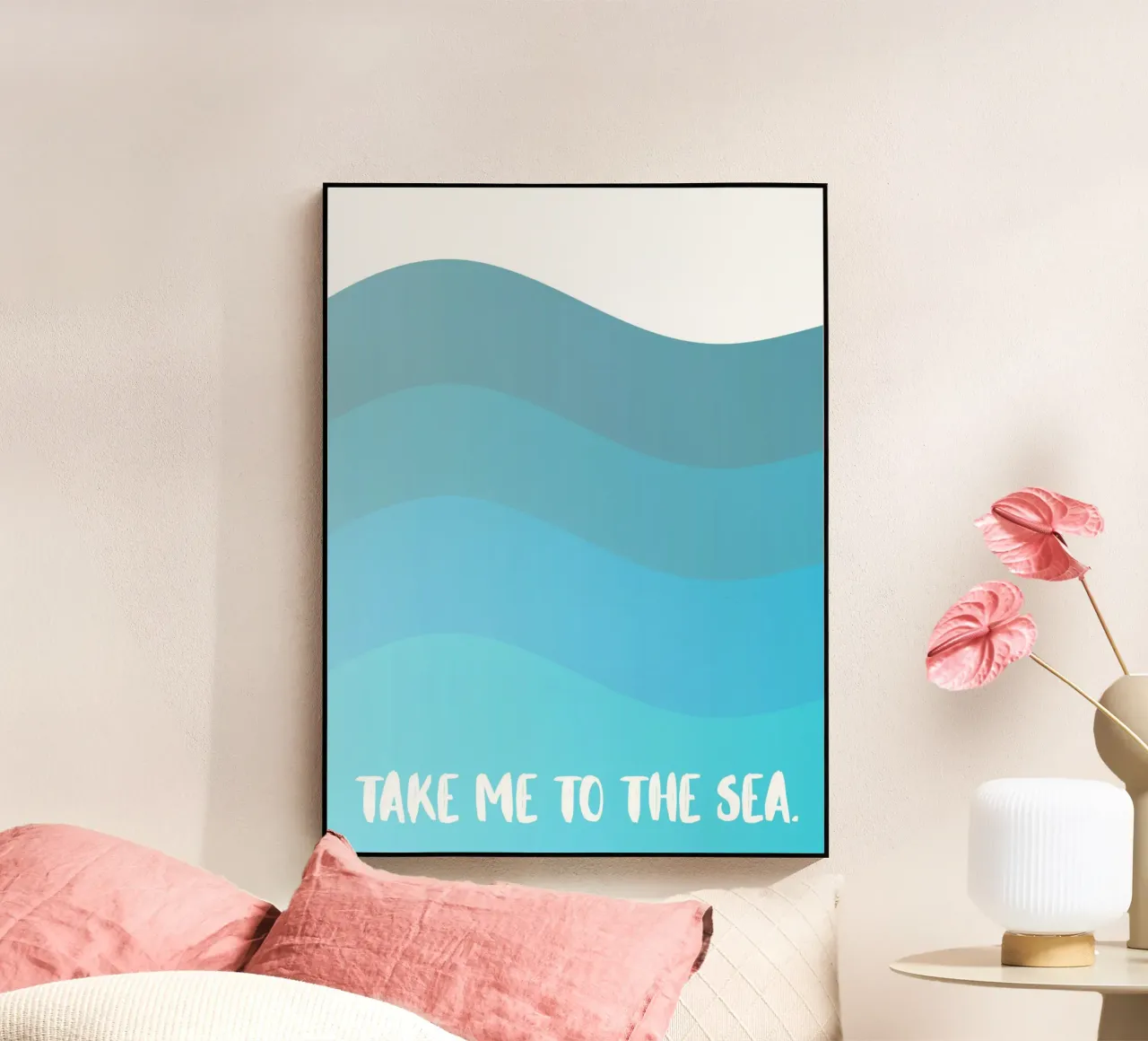 Take me to the sea Acryl-Glas von PinkCandyWalls