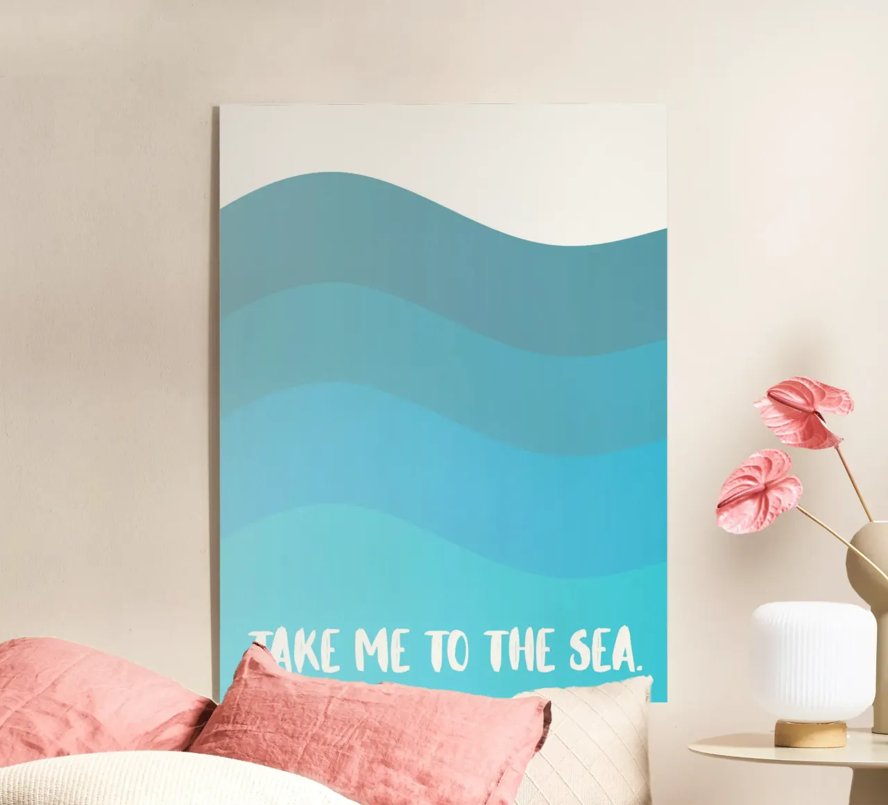Take me to the sea Acryl-Glas von PinkCandyWalls