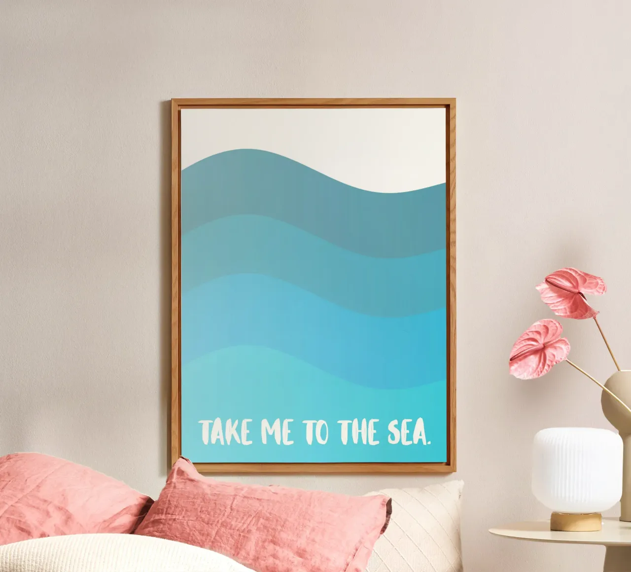 Take me to the sea Alu-Dibond von PinkCandyWalls