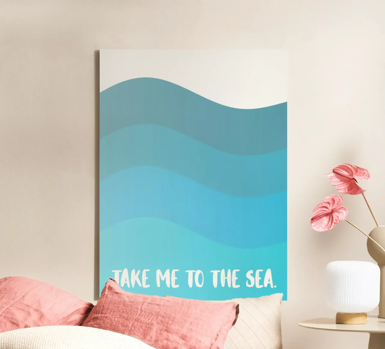 Take me to the sea tela con Cornice a cassetta da PinkCandyWalls