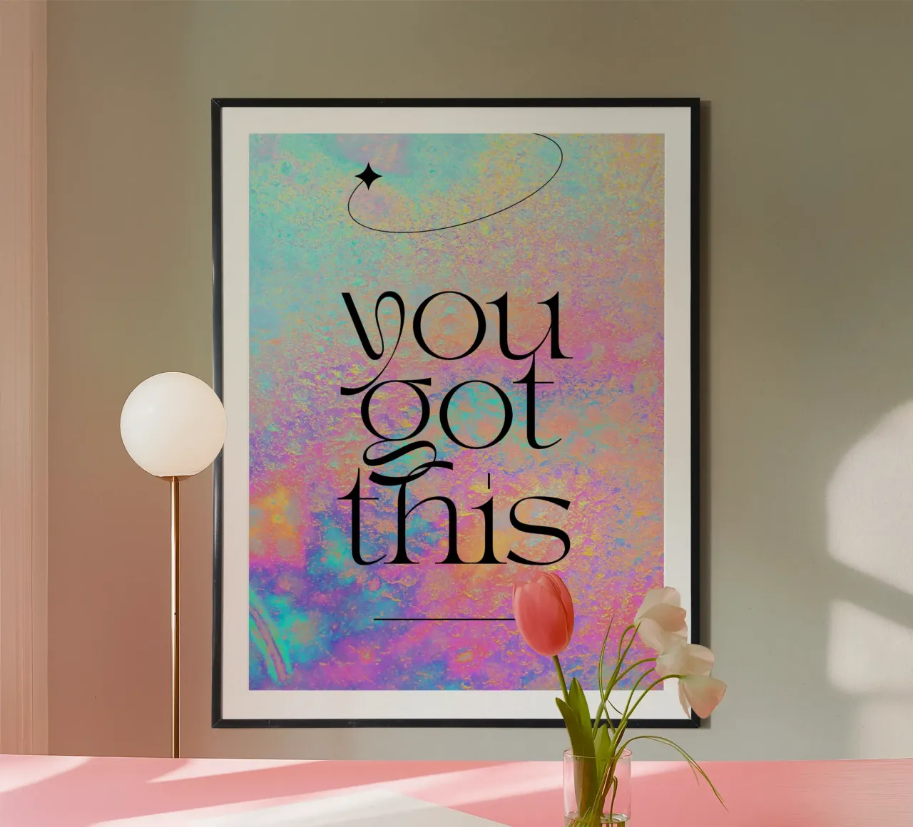You got this poster con telaio in alluminio da PinkCandyWalls