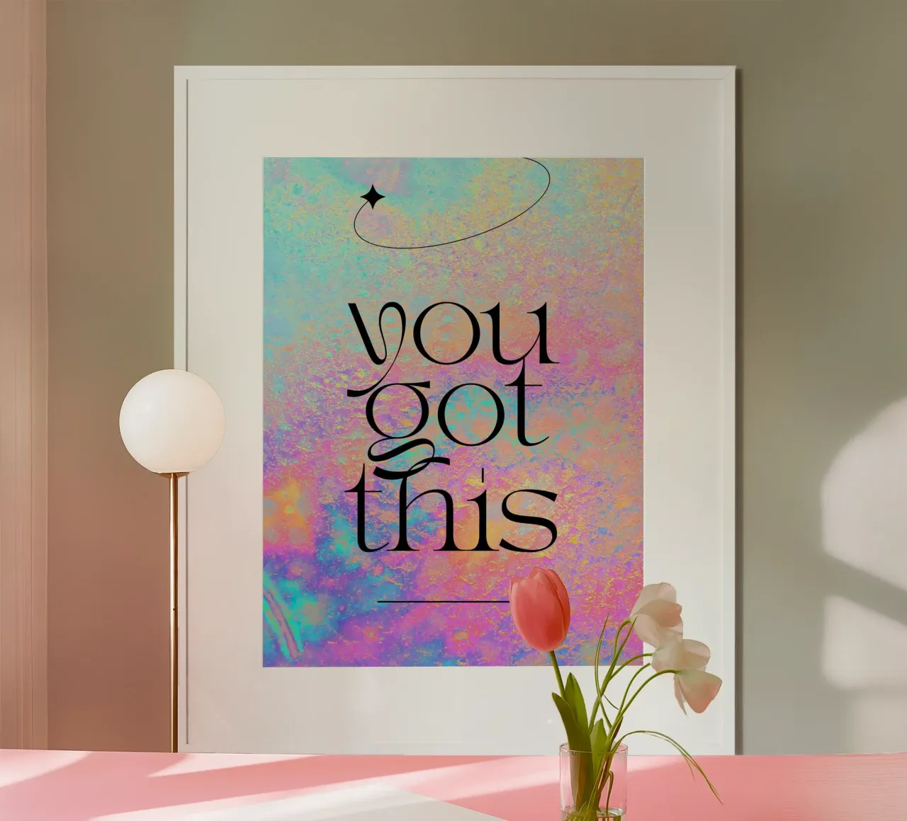 You got this poster con telaio in alluminio da PinkCandyWalls