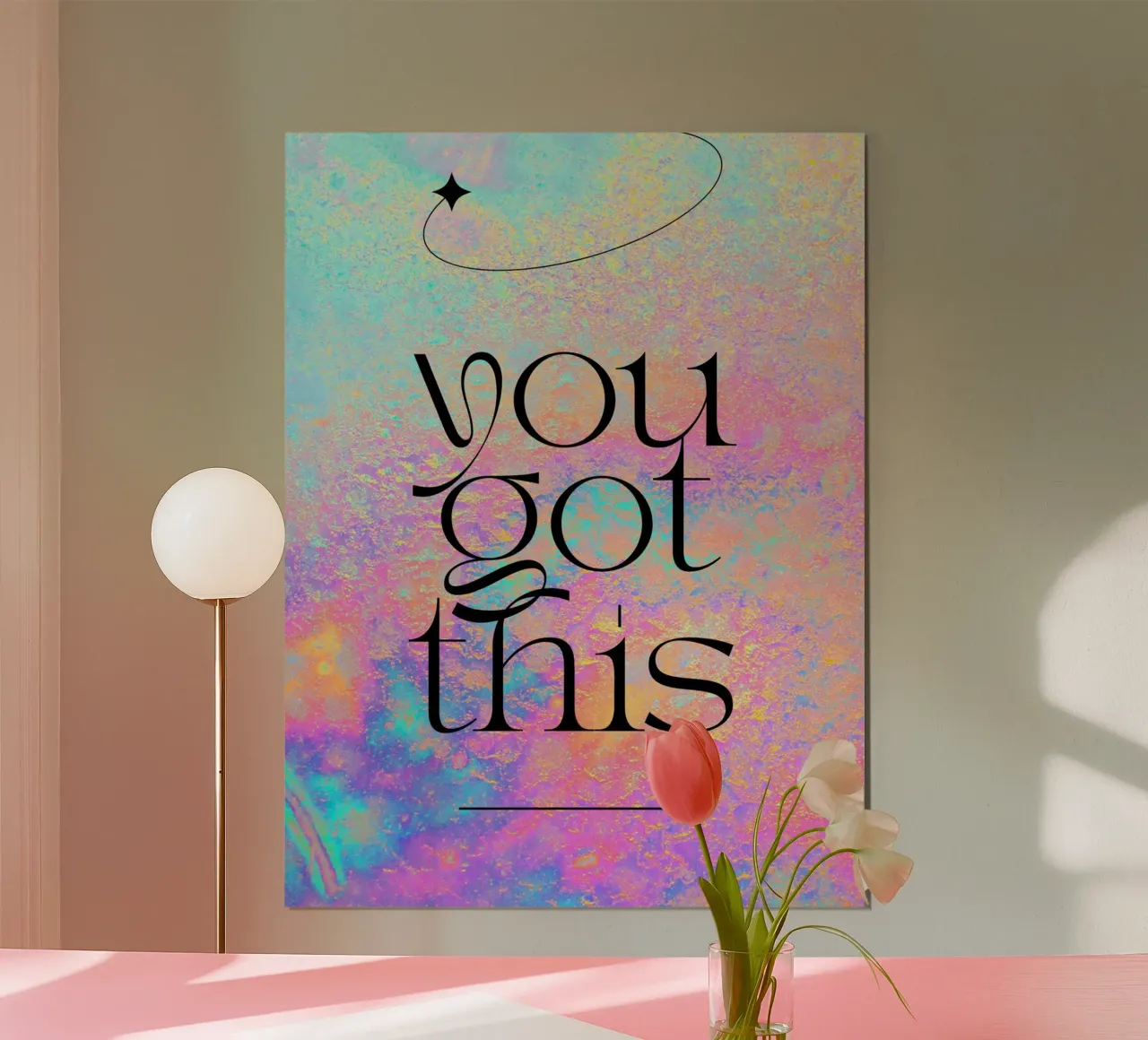 You got this poster con telaio in alluminio da PinkCandyWalls
