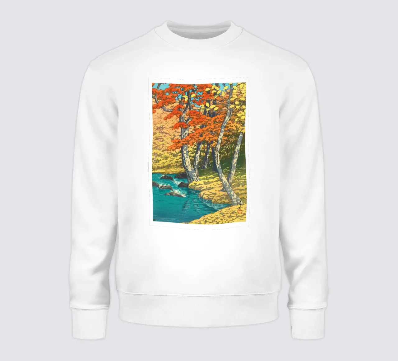Hasui Kawase – Herfst in Oirase felpa da Classic Art Prints