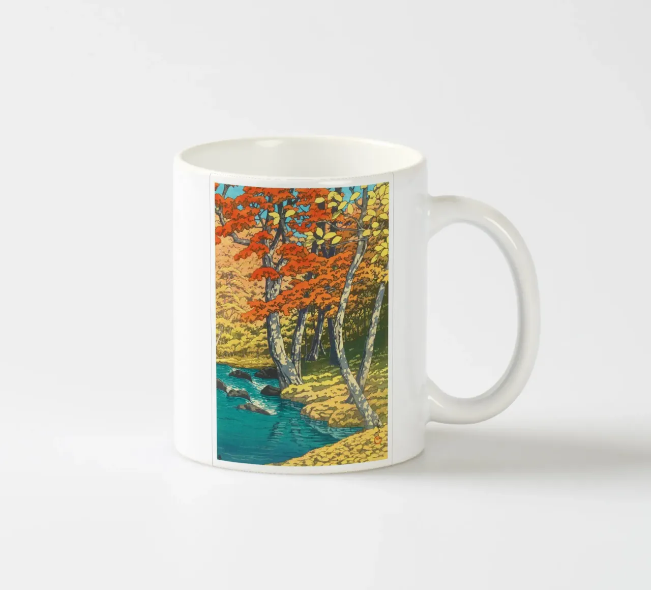 Hasui Kawase – Herfst in Oirase tazza in ceramica da Classic Art Prints