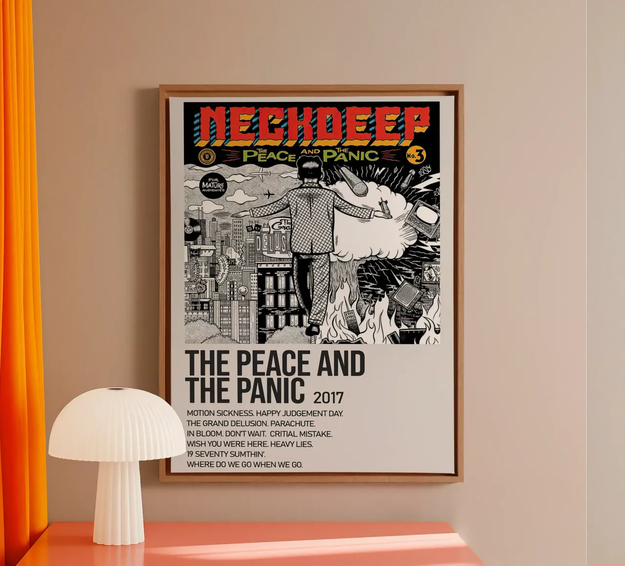 Neck Deep tela con Cornice a cassetta da Roronoa7