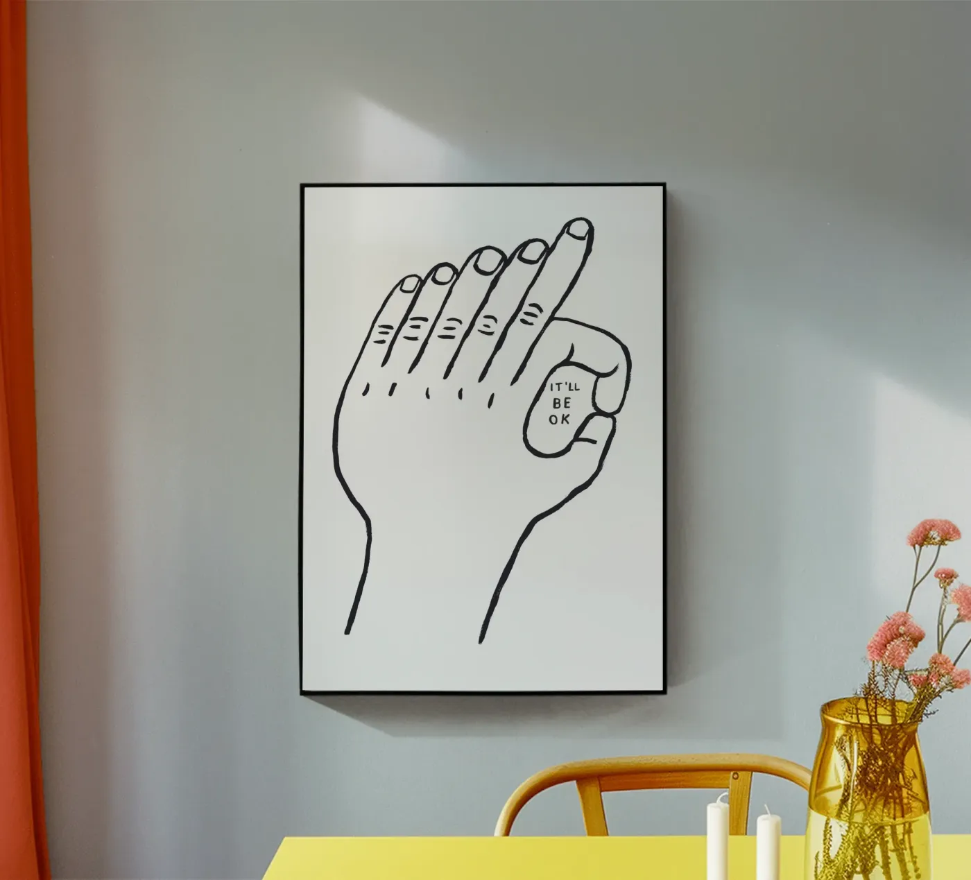 Andrà tutto bene plexiglass da Alex Foster