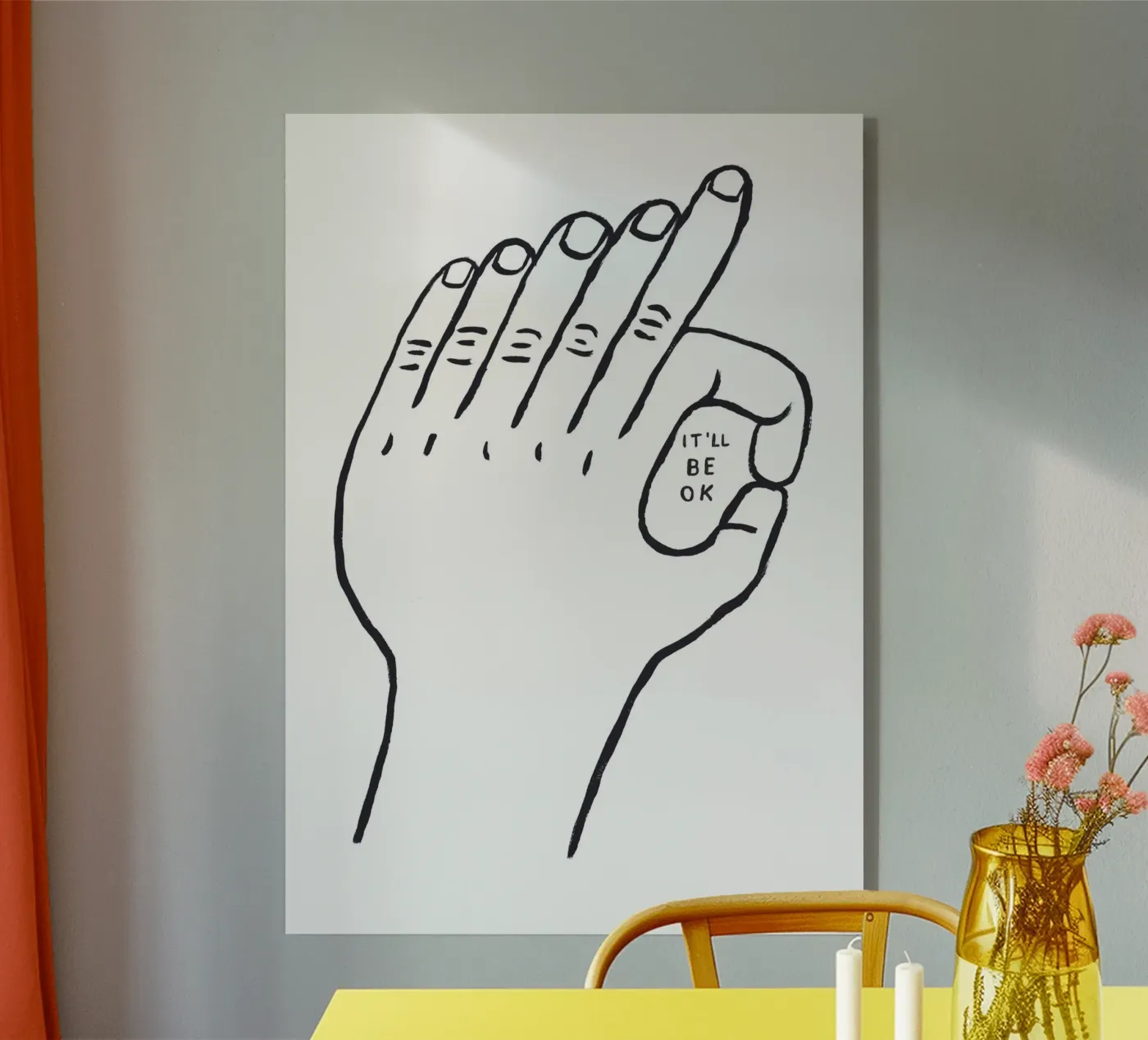 Andrà tutto bene plexiglass da Alex Foster