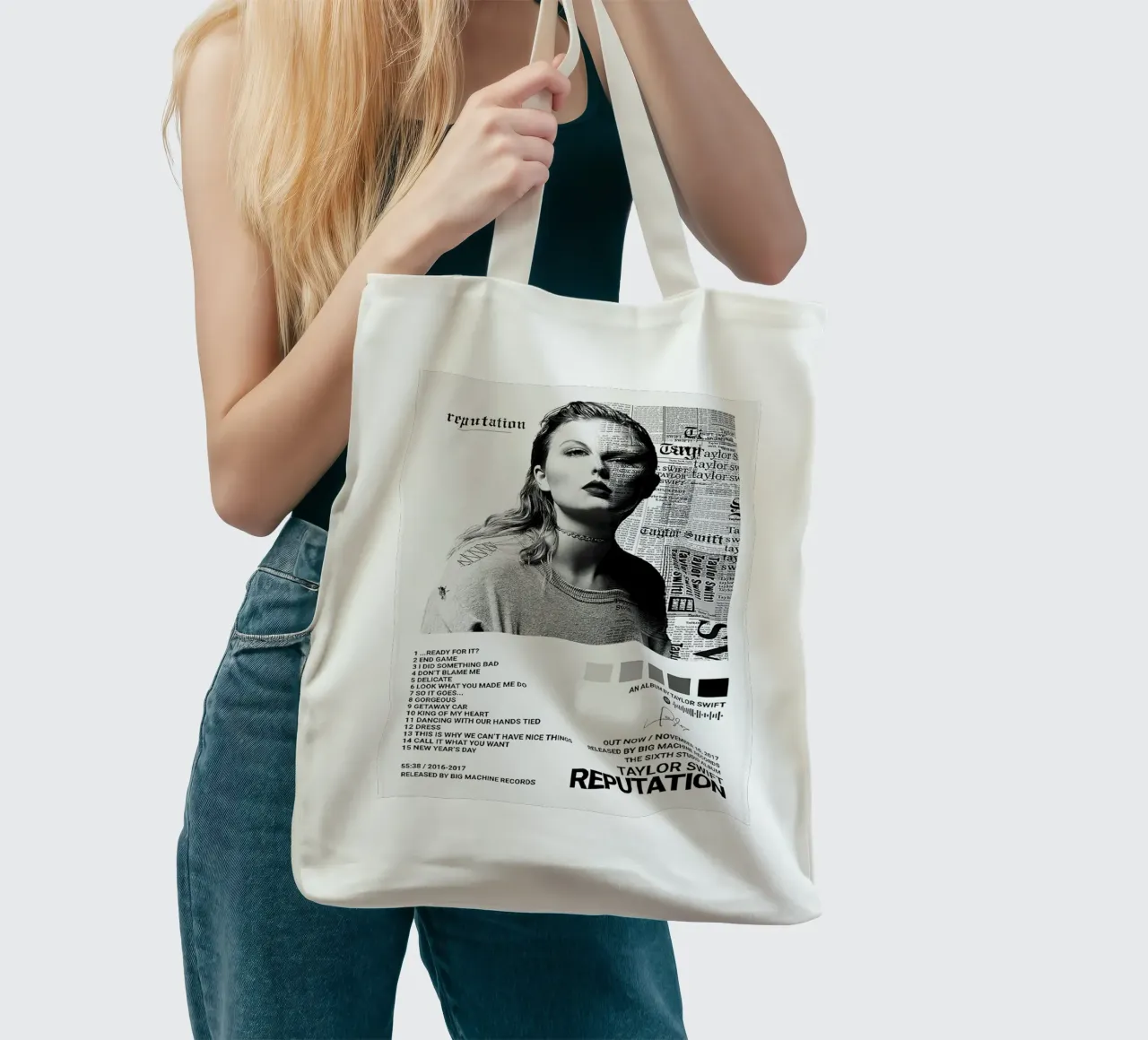 Taylor Swift Reputation borsa in juta da Roronoa7