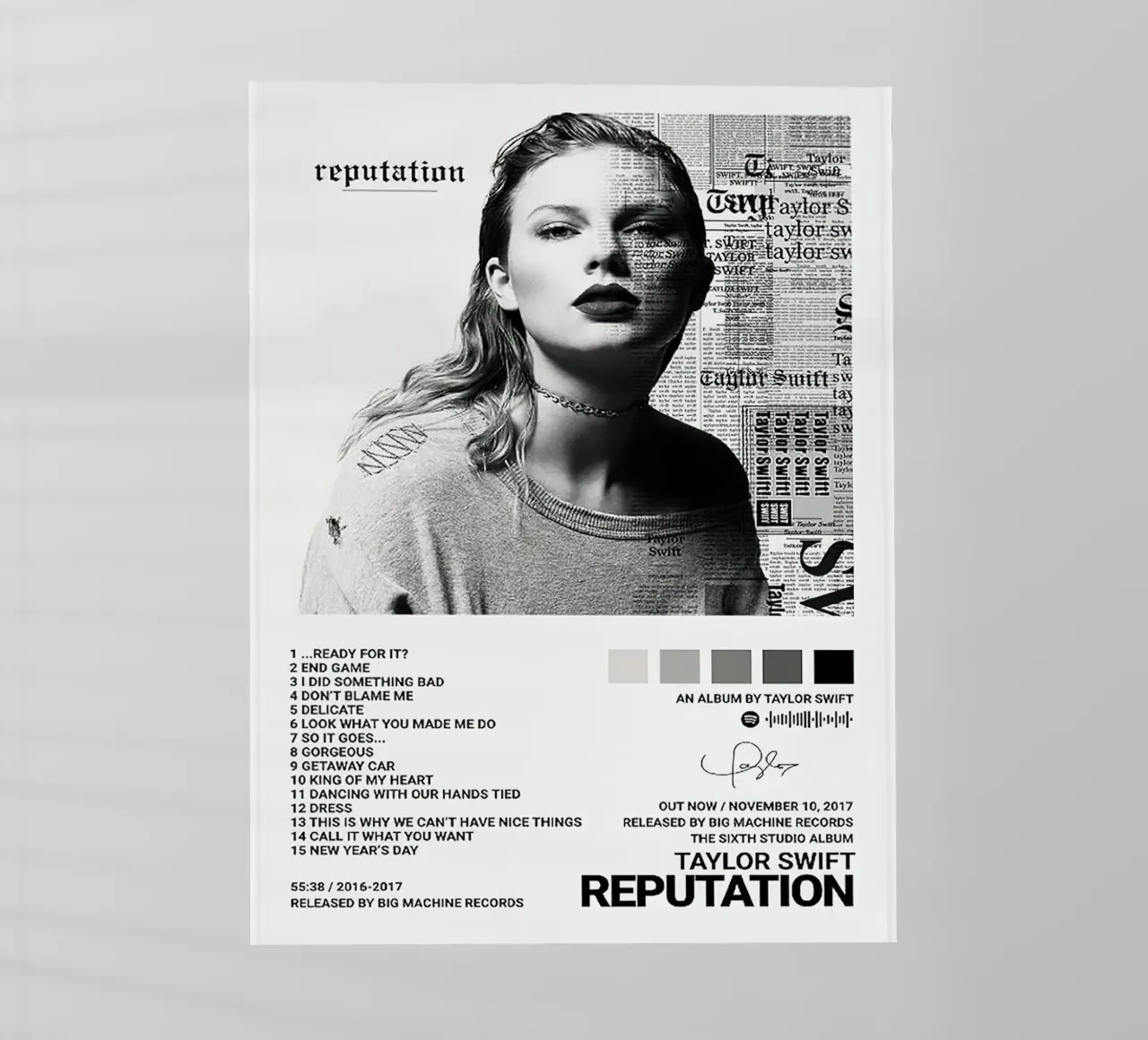 Taylor Swift Reputation pellicola backlit da Roronoa7