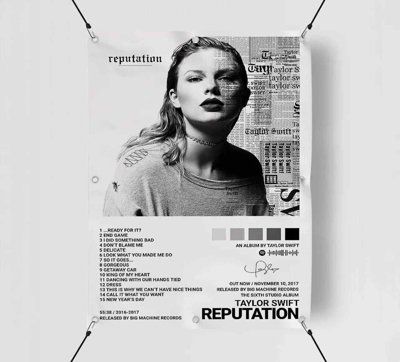 Taylor Swift Reputation telo in pvc da Roronoa7