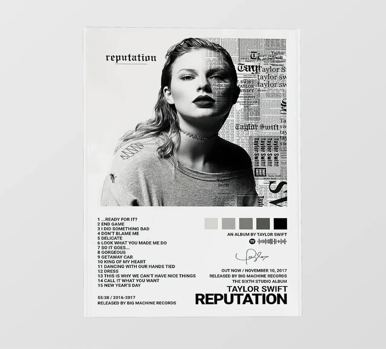 Taylor Swift Reputation telo in pvc da Roronoa7