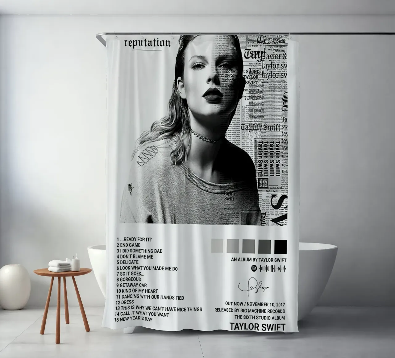 Taylor Swift Reputation tenda da doccia da Roronoa7