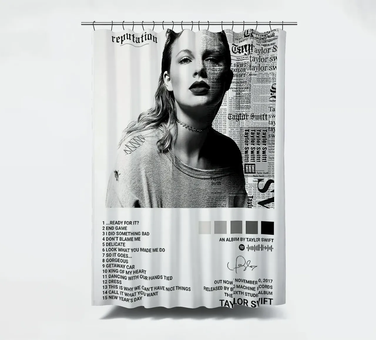 Taylor Swift Reputation tenda da doccia da Roronoa7