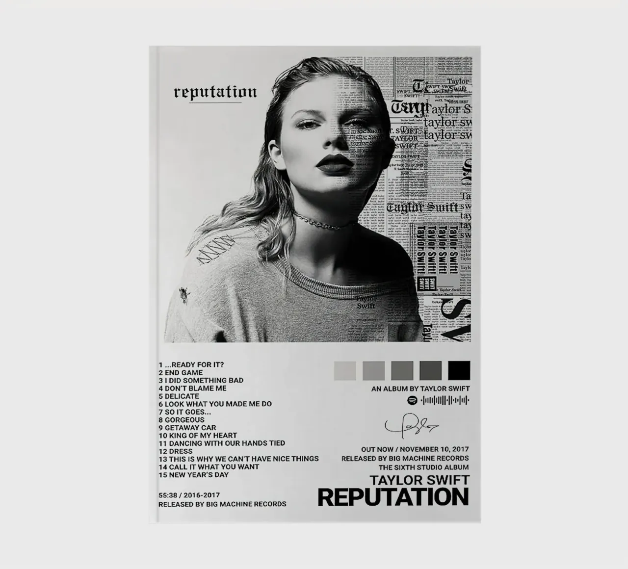 Taylor Swift Reputation notebook by Roronoa7