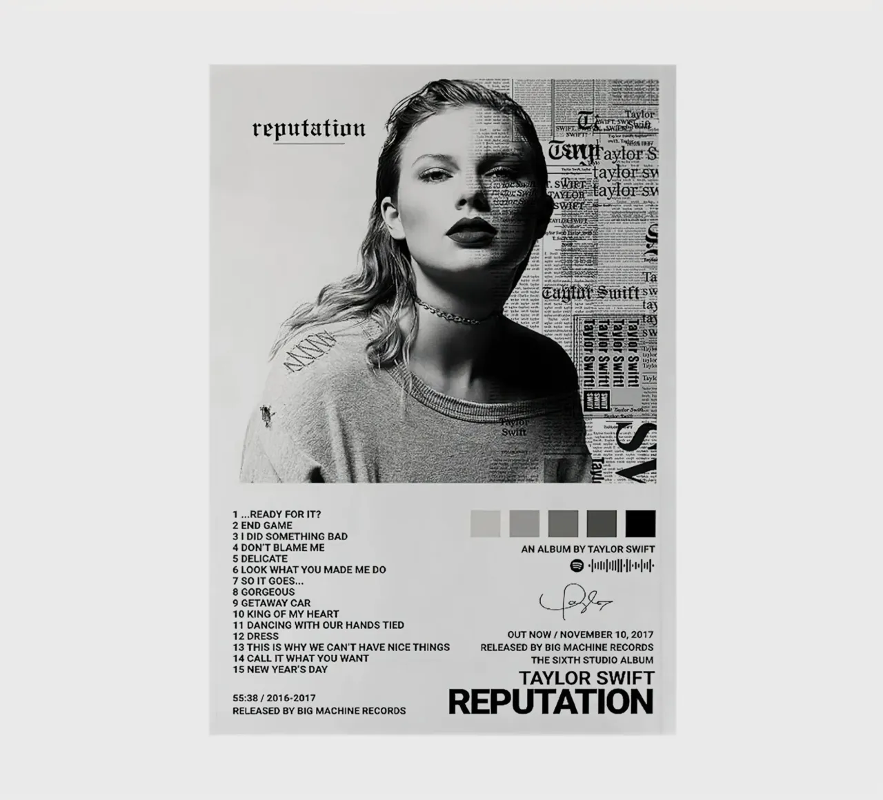 Taylor Swift Reputation notebook by Roronoa7