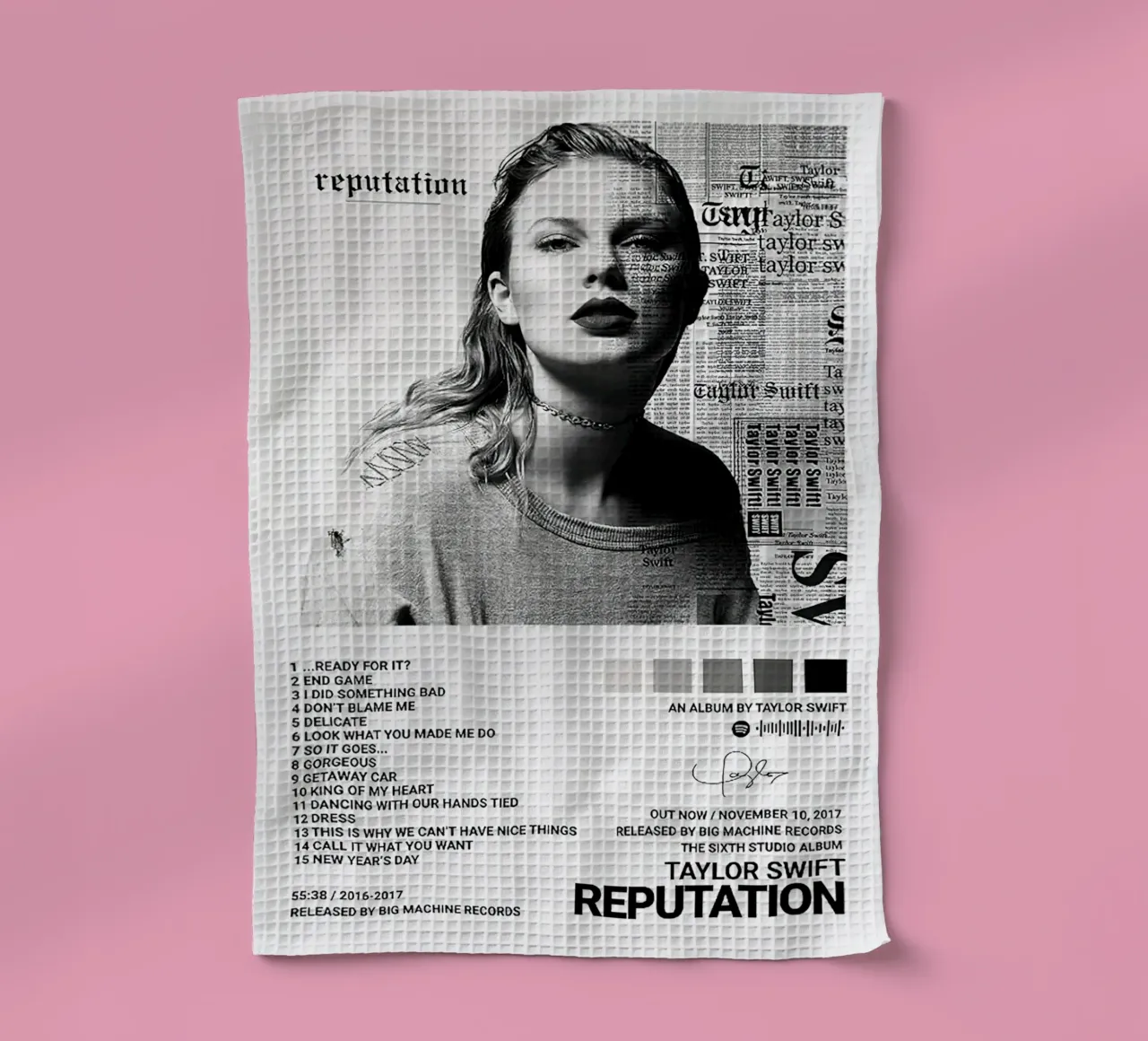 Taylor Swift Reputation canovaccio da cucina da Roronoa7