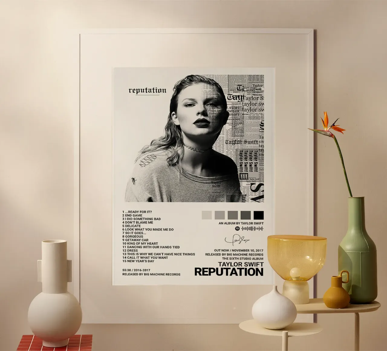 Taylor Swift Reputation poster da Roronoa7