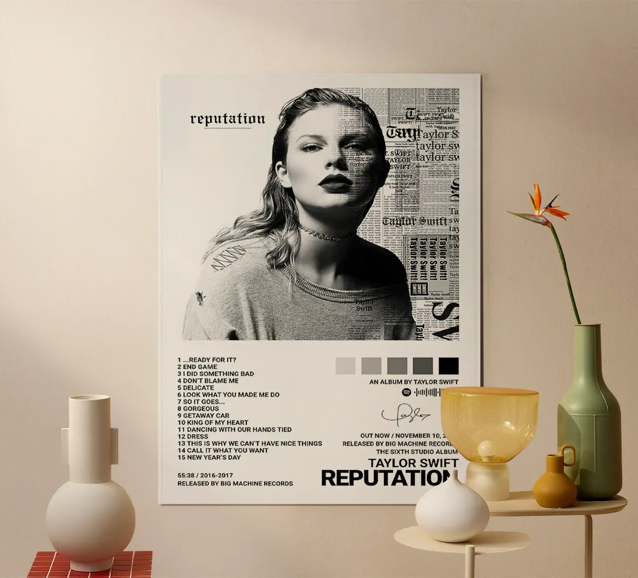Taylor Swift Reputation poster da Roronoa7