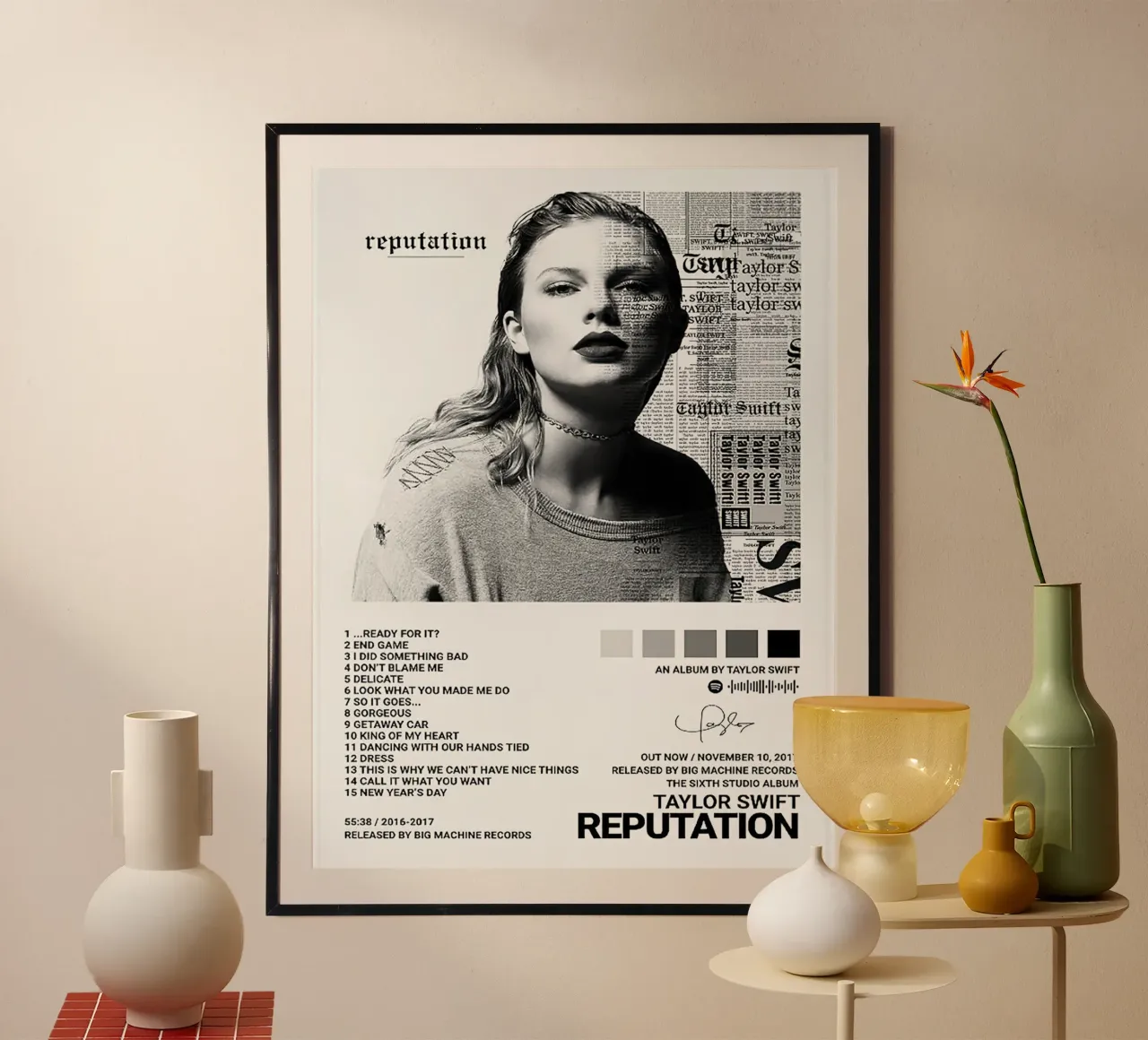 Taylor Swift Reputation poster da Roronoa7