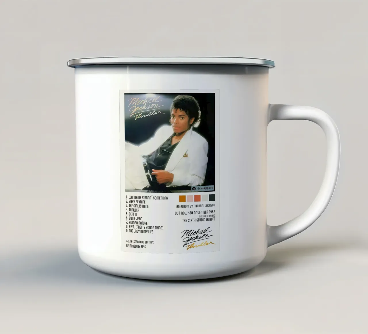 Michael Jackson Thriller tazza in smalto da Roronoa7