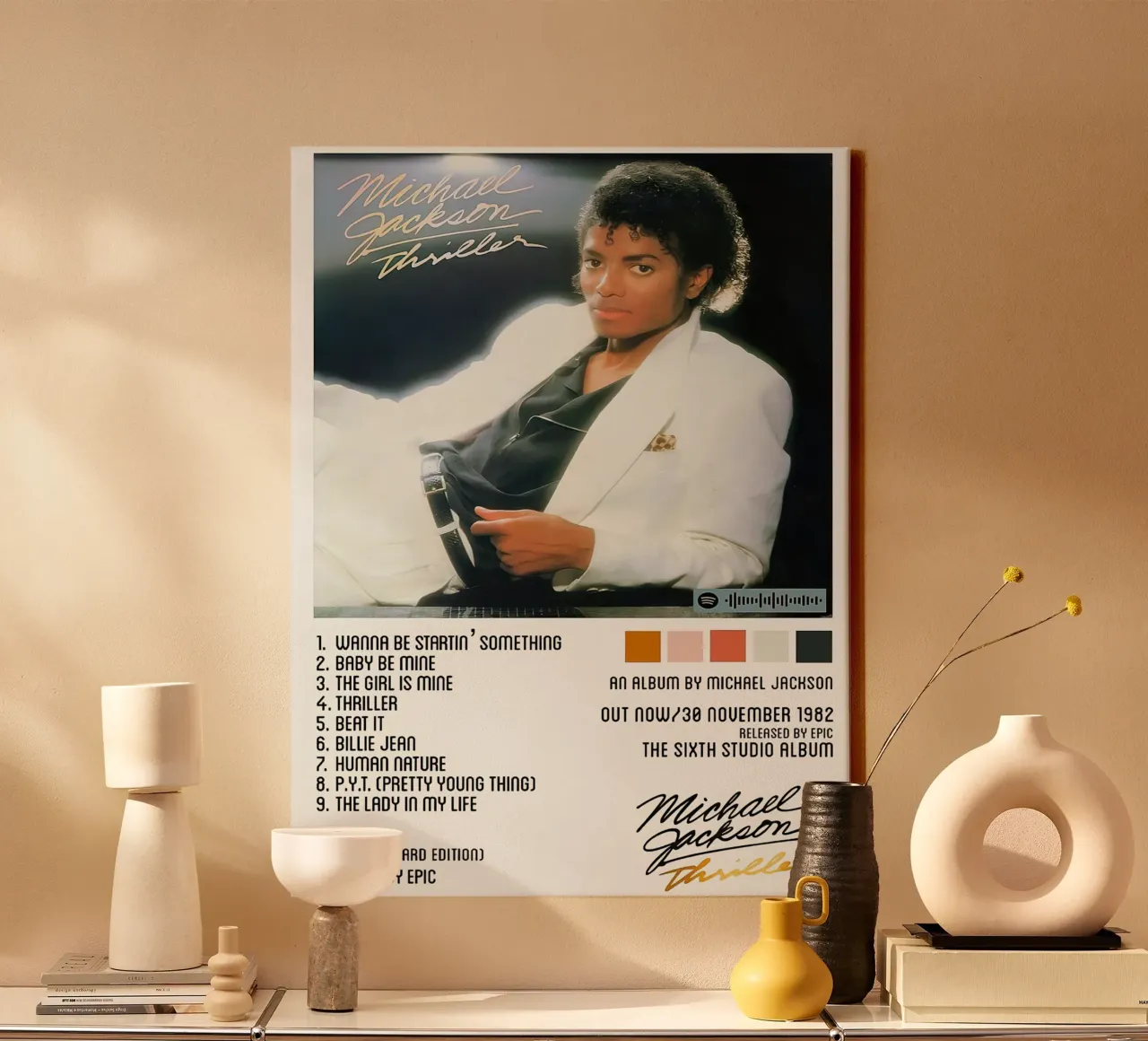 Michael Jackson Thriller tela con Cornice a cassetta da Roronoa7