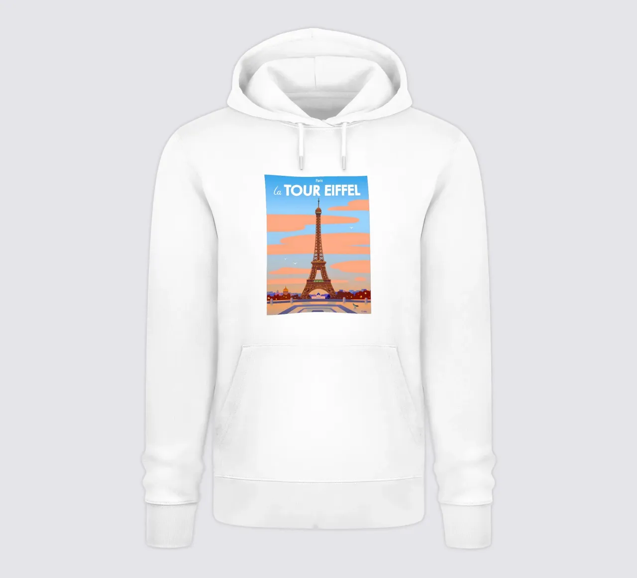 Torre Eiffel di Parigi felpa con cappuccio da C.WILL