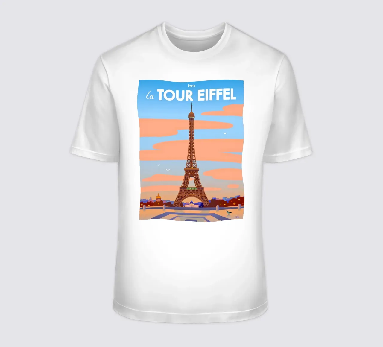 Torre Eiffel di Parigi t-shirt da C.WILL