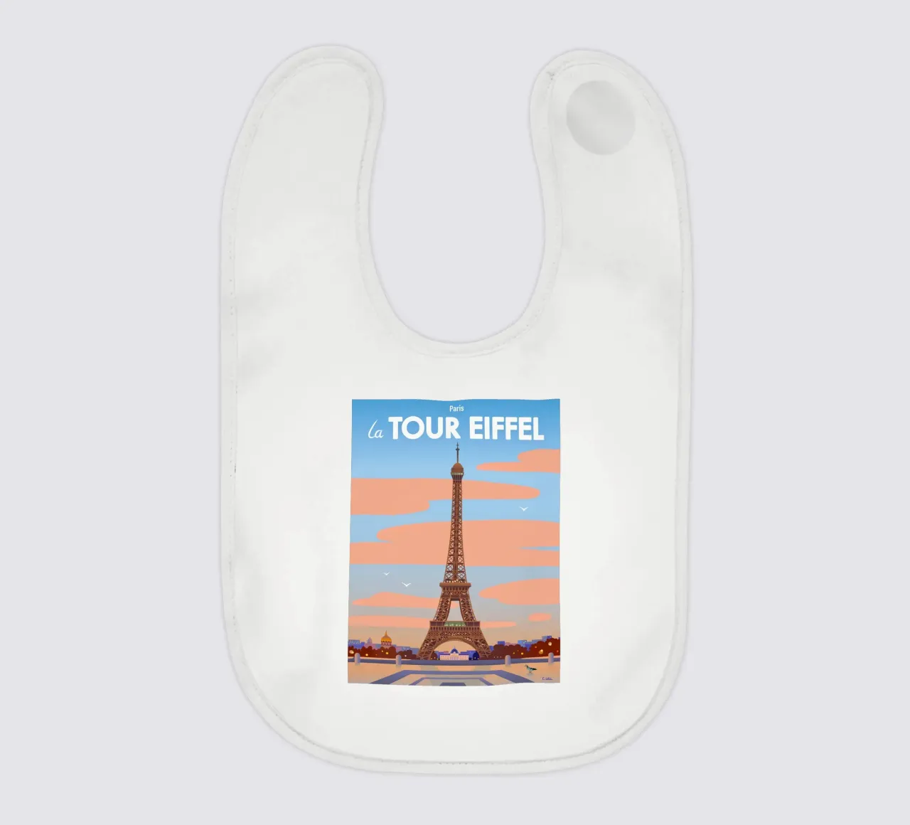 Paris Eiffel Tower Babylätzchen von C.WILL