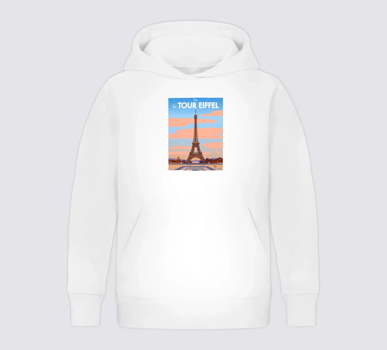 Torre Eiffel di Parigi felpa bambino con cappuccio da C.WILL