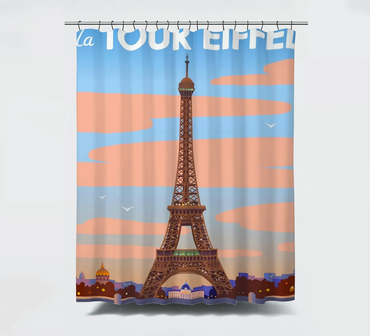 Torre Eiffel di Parigi tenda da doccia da C.WILL