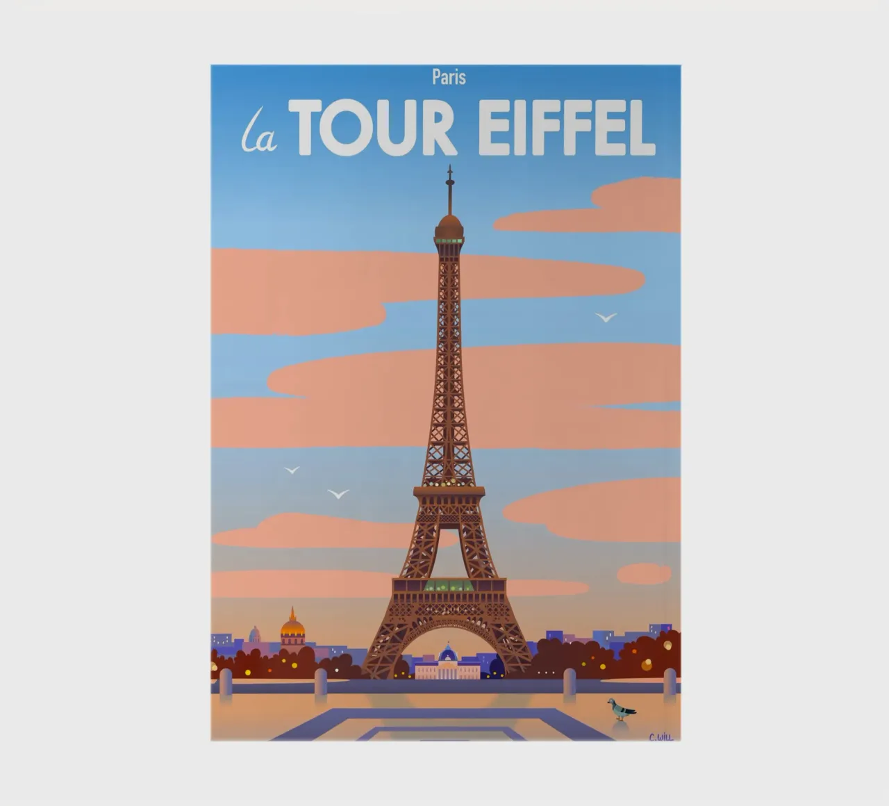 Paris Eiffel Tower notebook by C.WILL