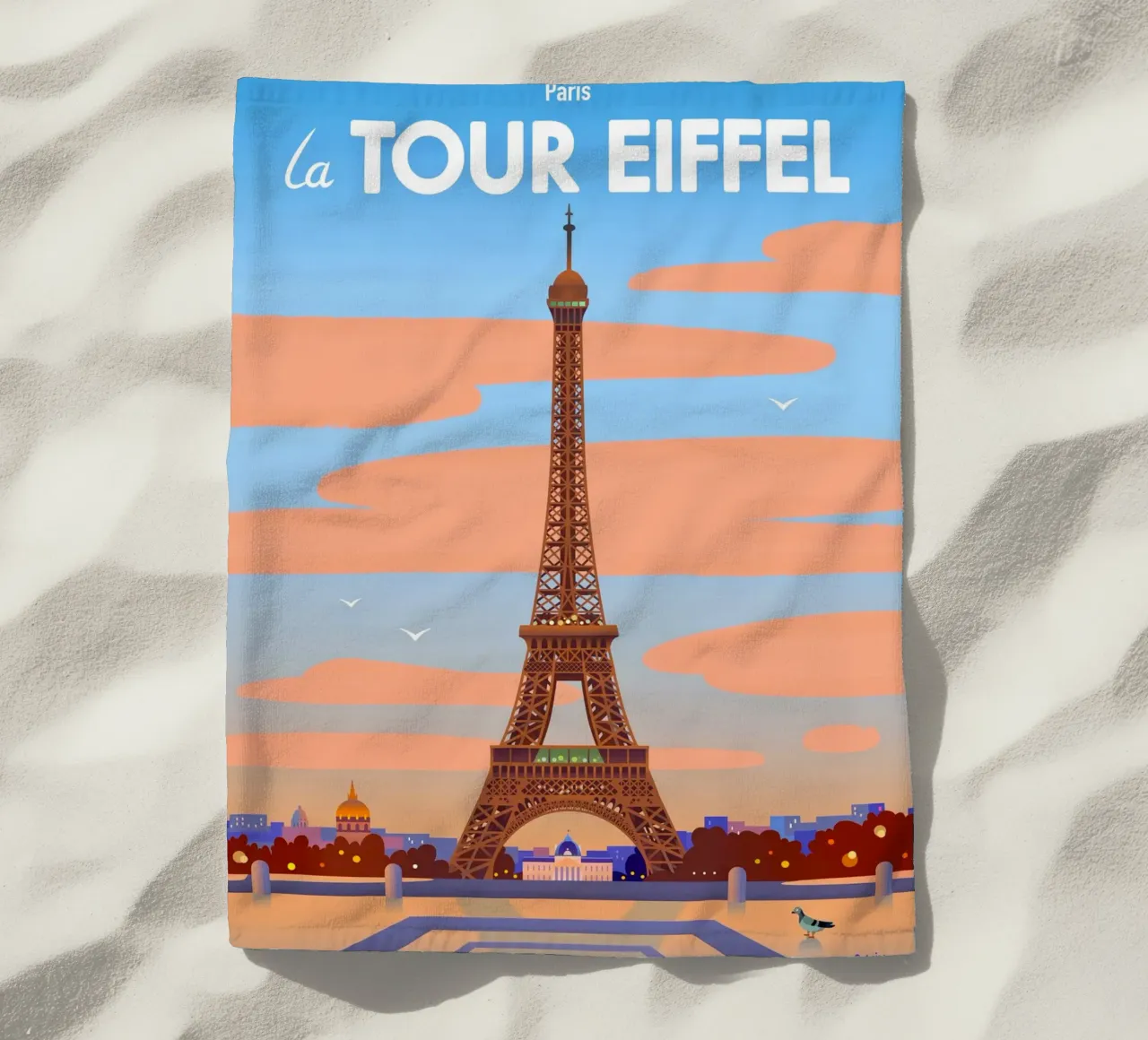 Torre Eiffel di Parigi telo mare da C.WILL