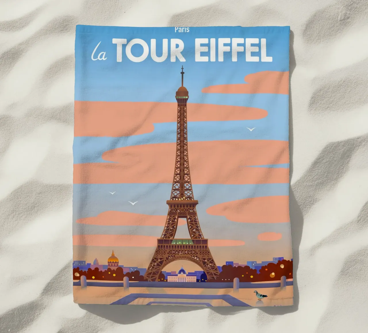 Torre Eiffel di Parigi telo mare da C.WILL