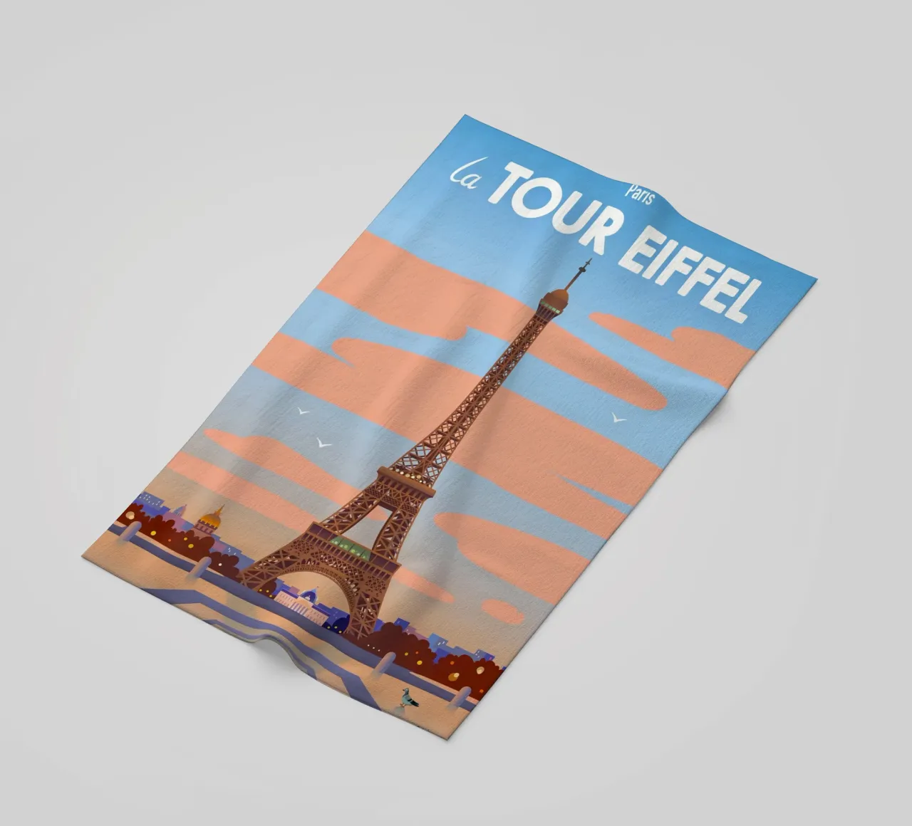 Torre Eiffel di Parigi telo mare da C.WILL