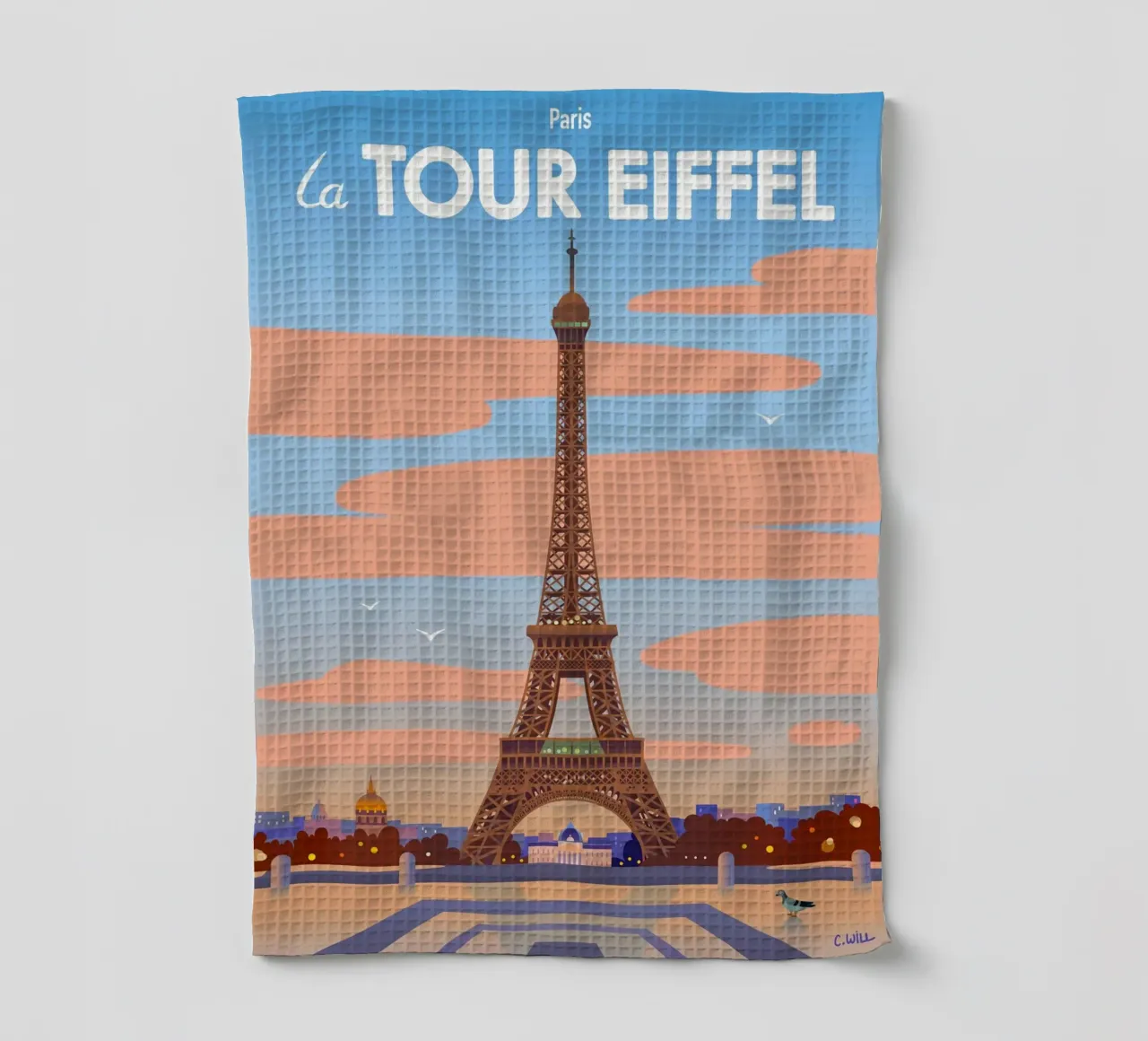 Torre Eiffel di Parigi canovaccio da cucina da C.WILL