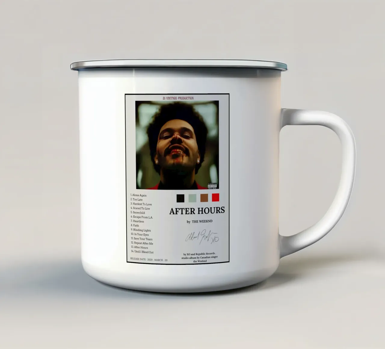 The Weeknd tazza in smalto da Roronoa7