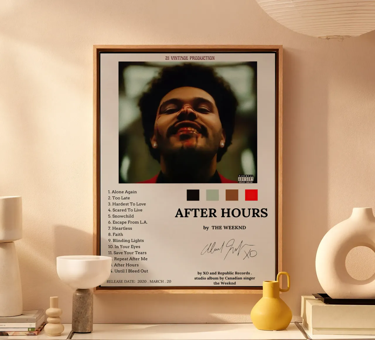 The Weeknd tela con Cornice a cassetta da Roronoa7